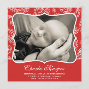 Anuncios de nacimiento de Paisley Western