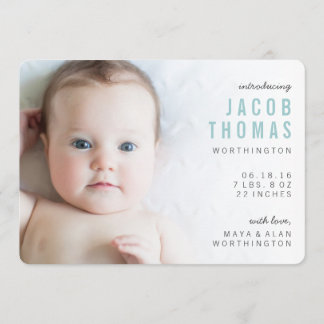 Anuncios de nacimiento de un niño fotográfico mode