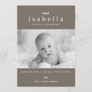 Anuncios de nacimiento MODERNOS