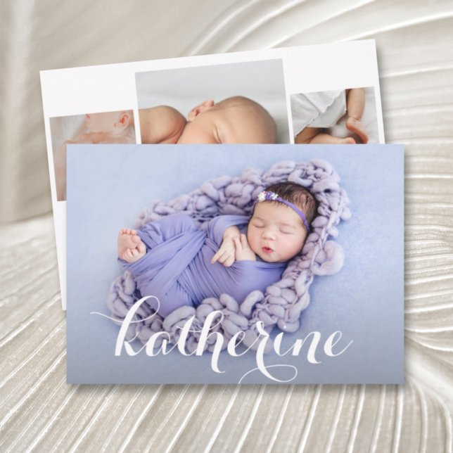 Anuncios de natalidad de bebé niña Collage de foto (Subido por el creador)