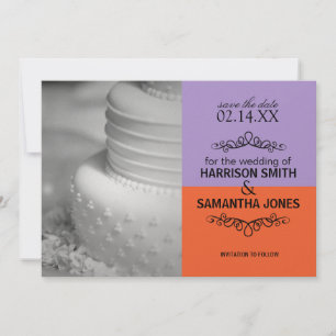 Anuncios de Orange & Lavender para Guardar la Fech