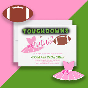 Anuncios de Revelación de Género Touchdowns Tutus 