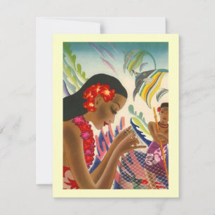 Anuncios de Save The Date de Boda Tropical Luau