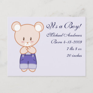 Anuncios del nacimiento del niño