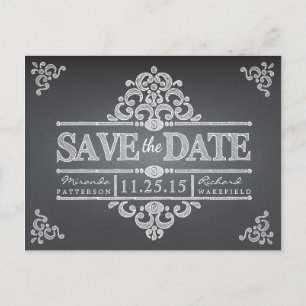 Anuncios Elegante tablero de papel Guardar la postal del Bo
