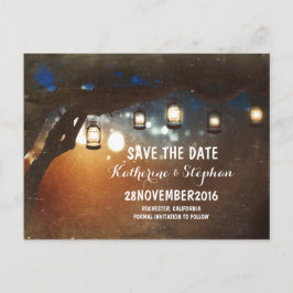 Anuncios farolillos árbol rústico salvar la postal de fecha