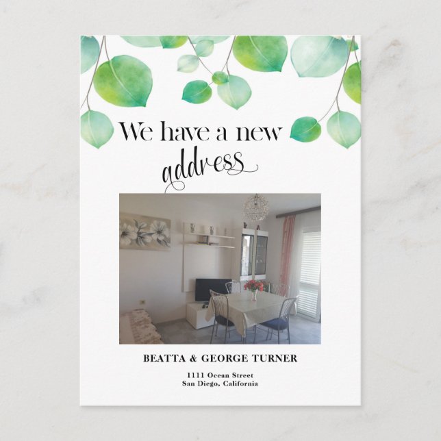 Anuncios Foto Nueva dirección residencial, postal de Invita (Anverso)