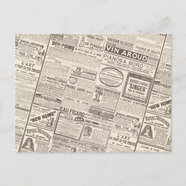 Anuncios franceses antiguos - Productos para mujer (Anverso)