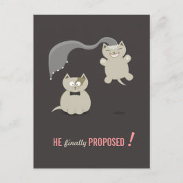 Anuncios Graciosos gatos Personalizados Guardar postal de f