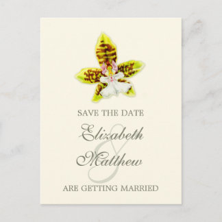 Anuncios Guardar la orquídea pintada de la postal de fecha