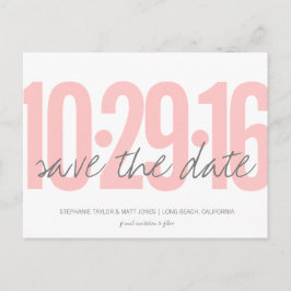 Anuncios Guardar la postal de fecha, fecha grande, rosa rub