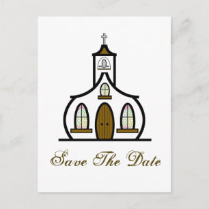 Anuncios Guardar la postal de fecha - Iglesia blanca