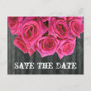 Anuncios Guardar la postal de fecha - Rose Bouquet y Barnwo