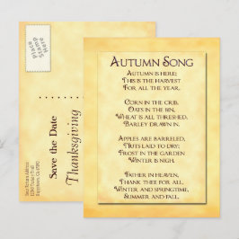 Anuncios Guardar la postal del poema del Día de Acción de G