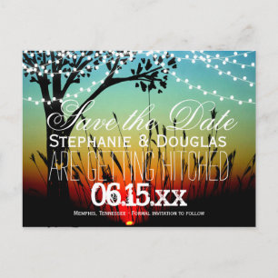 Anuncios Luces de cadena rusticas Sunset Guardar la postal