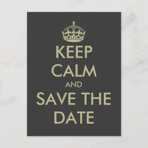 Anuncios Mantener tranquilo, guardar la postal de fecha O