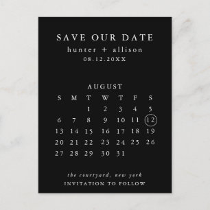 Anuncios Moderno Guardar la postal de fecha