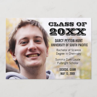 Anuncios modernos de graduación de fotos