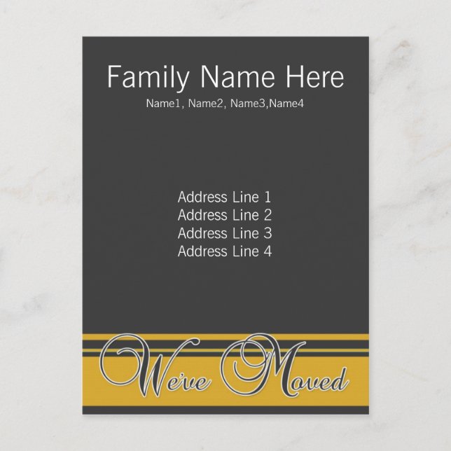 Anuncios Nos hemos mudado - Cambio de la postal de la direc (Anverso)