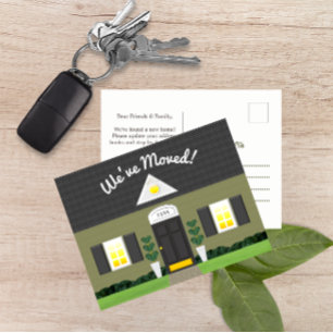 Anuncios Nueva postal de dirección de la fachada de la casa