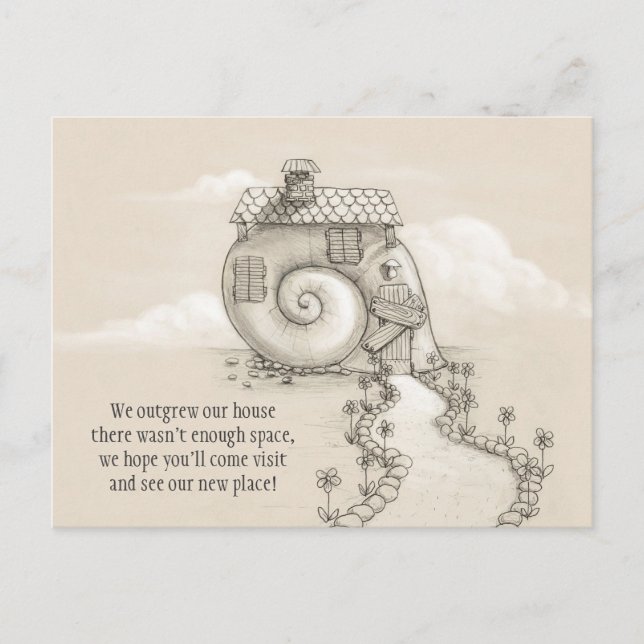 Anuncios Nueva postal de la casa de caracol de arte de dire (Anverso)