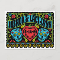 Personalizado Calaveras de azúcar Guardar postal d