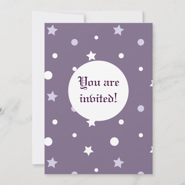 Anuncios Personalizados Estrellas Moradas (Anverso)