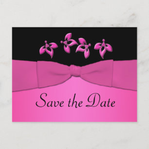 Anuncios Pink y negro Guardar la postal de fecha