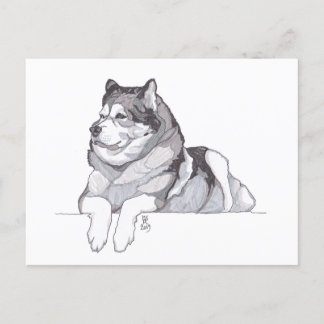 Anuncios Postal de Alaska Malamute 2019