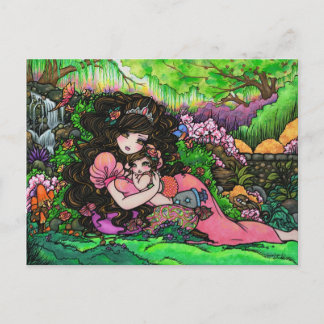Anuncios Postal de arte de la princesa de mamá y Recién nac
