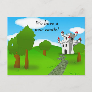Anuncios Postal de cambio de dirección del castillo