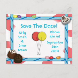 Anuncios Postal de Candy Save-The Date