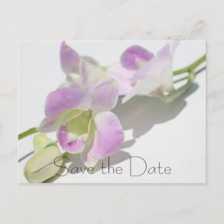 Anuncios Postal de Guardar la Fecha con Foto de Orquídea
