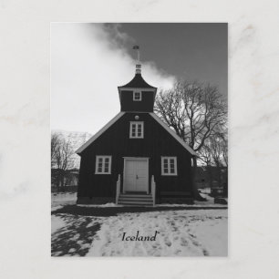 Anuncios postal de la iglesia de Islandia