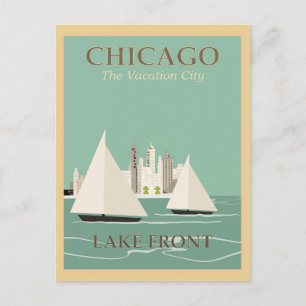 Anuncios postal vintage de Chicago