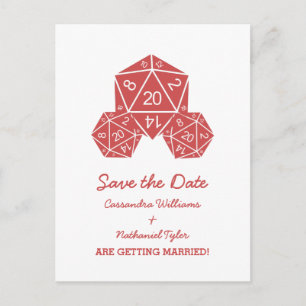 Anuncios Red D20 Dice Guardar la postal de fecha