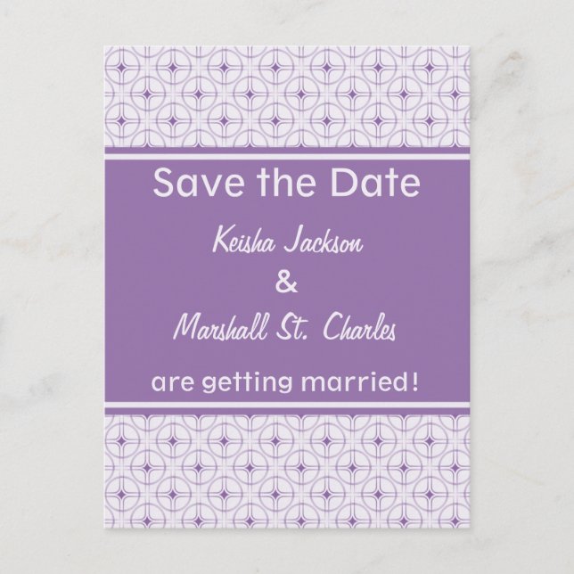 Anuncios Retro Glam Guardar postal de fecha (Anverso)