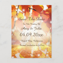 Anuncios Salir de otoño de la boda Guardar la postal de fec