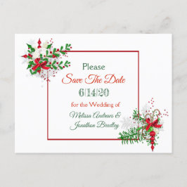 Anuncios Tema de Boda blanca de Invierno Guardar la postal
