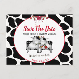 Anuncios Vacas Bodas divertidas salvan la postal de fecha