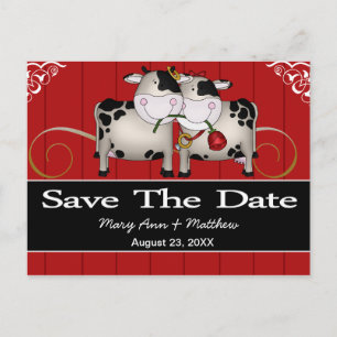 Anuncios Vacas bodas Guardar la postal de fecha