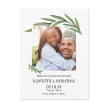 Vegetación de acuarela Guardar la postal de la fot