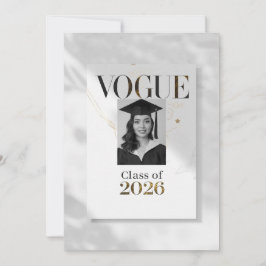 Anuncios y Invitaciones de Graduación Minimalista 
