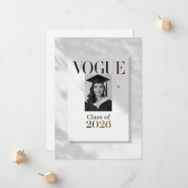 Anuncios y Invitaciones de Graduación Minimalista 