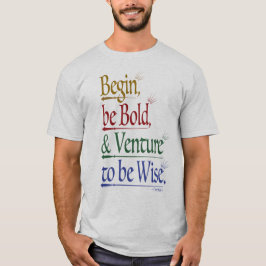 Anverso - Cita mágica de Horace Camiseta Unisex