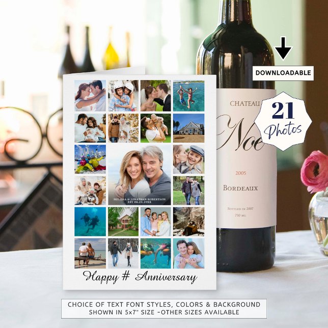 Any Anniversary Photo Collage 21 Photos Custom Car (Subido por el creador)