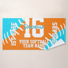 ANY team colors softball baseball athlete name