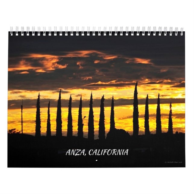 Anza, California, Calendario de Doce Meses (Tapa)