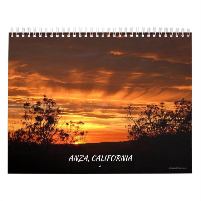 Anza, California, Calendario de Doce Meses (Tapa)