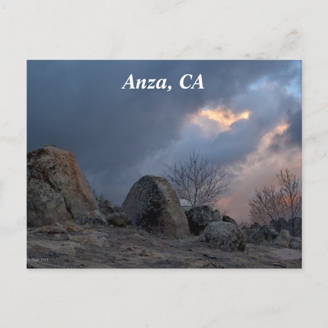 Anza, postal CA (Anverso)